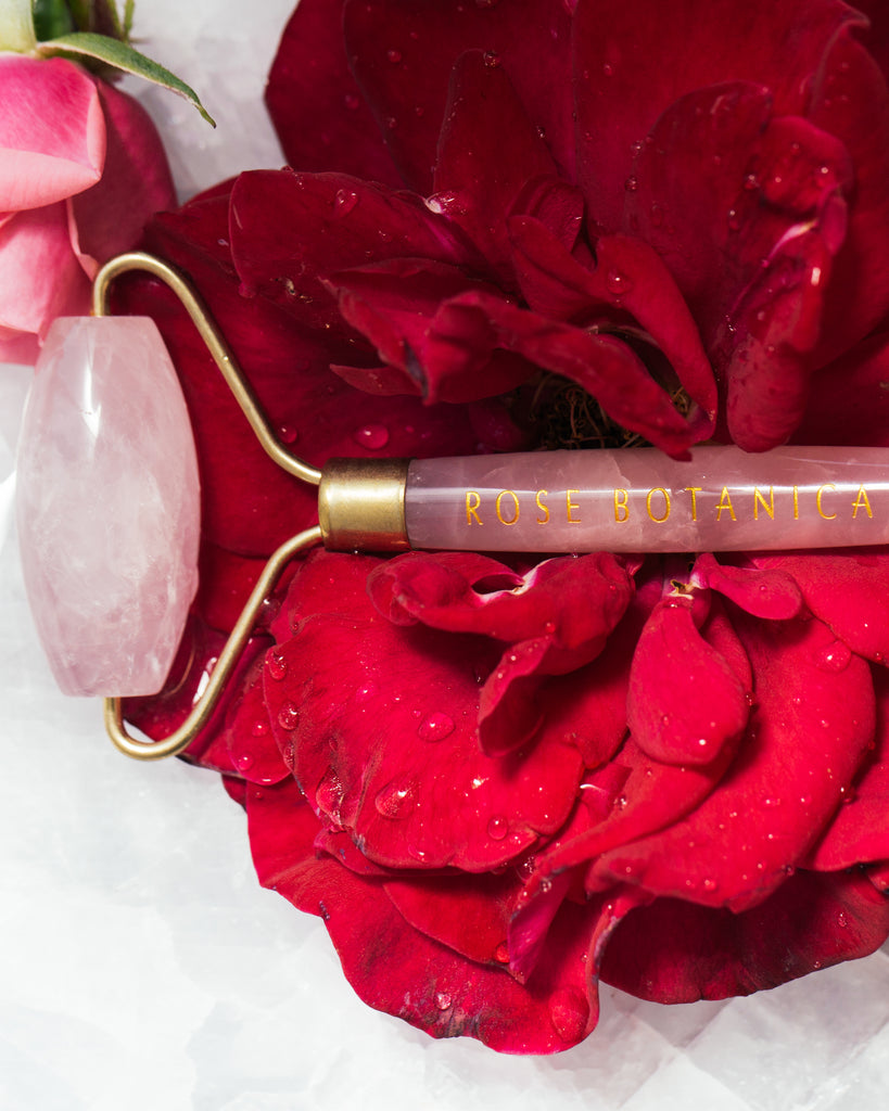 Rose Quartz Crystal Face Roller