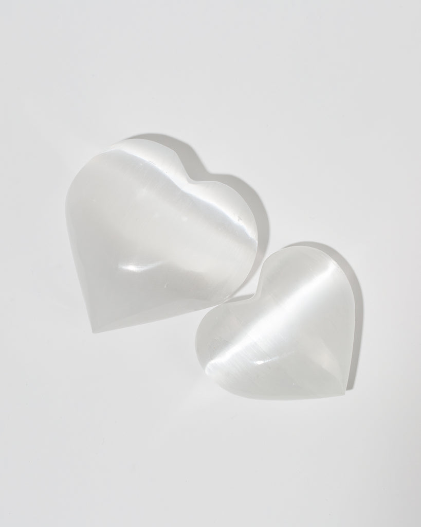 Selenite Heart Crystal